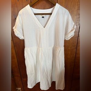 Universal Threads White linen dress